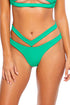 Luli Fama Playa Vibes Strappy High Leg Brazilian Scrunch bottom